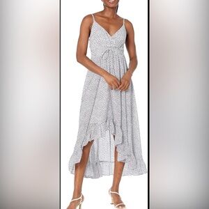 Black and White Spaghetti Strap Maxi Dress